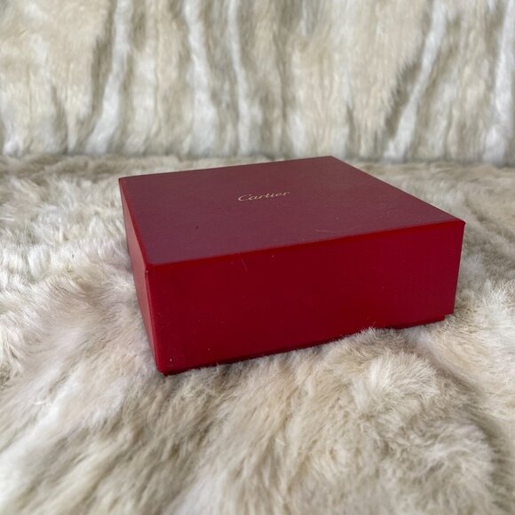 Cartier Red Jewelry Box – Authentic Empty 5" x 5.25" Packaging Case – Classic Lu - Picture 5 of 6